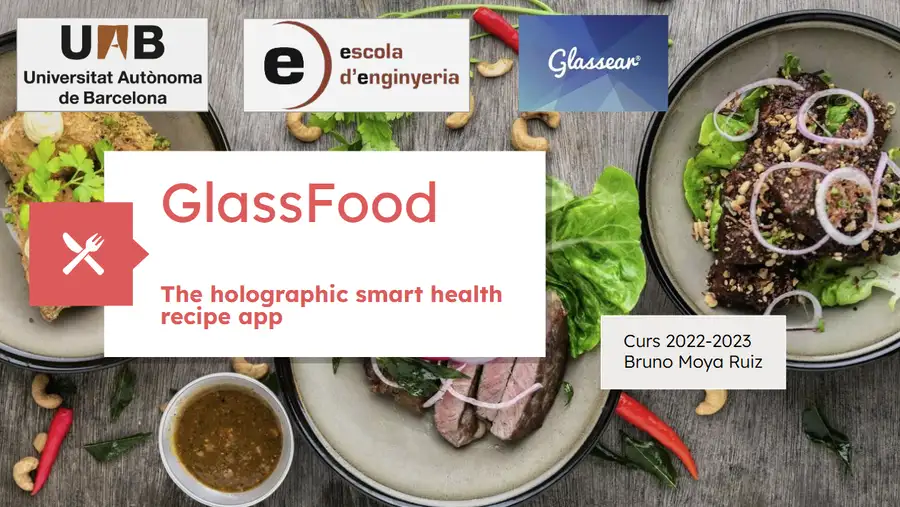 GlassFood - Proyecto de Fin de Grado con Experiencia AR en Póster